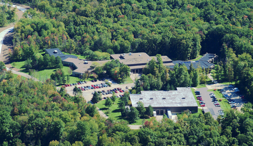 Aerial View of Kinetico Home Office